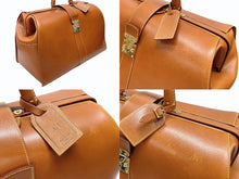 画像をギャラリービューアに読み込む, LOUIS VUITTON ルイヴィトン パーソナルオーダー ボストンバッグ ノマドM M80310 レザー ブラウン ゴールド金具 美品 中古 4b006890