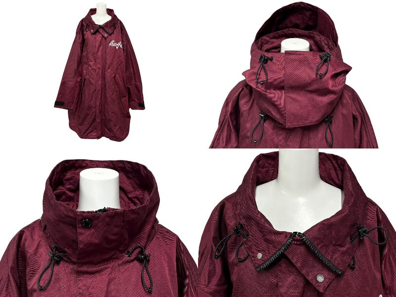 極美品 LOUIS VUITTON ルイヴィトン 2023 2024 AW ショーコレクション フーデッド テクニカルパーカ ジャケット レッド サイズ60 中古 4b006895