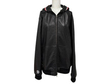 画像をギャラリービューアに読み込む, A BATHING APE アベイシングエイプ シャークフルジップジャケット 1I80-140-013 ブラック シープスキン サイズL 美品 中古 4b006897