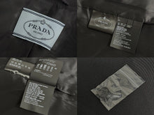 画像をギャラリービューアに読み込む, 極美品 PRADA プラダ Bonding Coat ボンディングコート P695II S191 サイズ38S ブラック ロゴパッチ ポリエステル スパンデックス 中古 4b006898