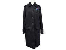 画像をギャラリービューアに読み込む, 極美品 PRADA プラダ Bonding Coat ボンディングコート P695II S191 サイズ38S ブラック ロゴパッチ ポリエステル スパンデックス 中古 4b006898