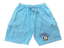 画像をギャラリービューアに読み込む, CHROME HEARTS クロムハーツ × MATTY BOY マッティボーイ スウェットショーツ サイズL クロスボールボタン ブルー 良品 中古 4b006901