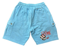 画像をギャラリービューアに読み込む, CHROME HEARTS クロムハーツ × MATTY BOY マッティボーイ スウェットショーツ サイズL クロスボールボタン ブルー 良品 中古 4b006901