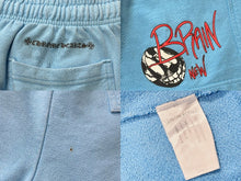 画像をギャラリービューアに読み込む, CHROME HEARTS クロムハーツ × MATTY BOY マッティボーイ スウェットショーツ サイズL クロスボールボタン ブルー 良品 中古 4b006901