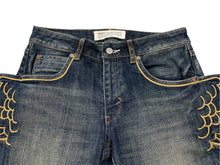 画像をギャラリービューアに読み込む, adidas JEREMY SCOTT アディダス ジェレミースコット ウィングデニム 希少 YV46D24R00011 コットン ポリウレタン インディゴブルー サイズ27 中古 4b006904