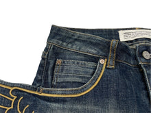 画像をギャラリービューアに読み込む, adidas JEREMY SCOTT アディダス ジェレミースコット ウィングデニム 希少 YV46D24R00011 コットン ポリウレタン インディゴブルー サイズ27 中古 4b006904