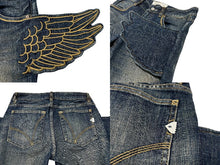 画像をギャラリービューアに読み込む, adidas JEREMY SCOTT アディダス ジェレミースコット ウィングデニム 希少 YV46D24R00011 コットン ポリウレタン インディゴブルー サイズ27 中古 4b006904