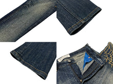 画像をギャラリービューアに読み込む, adidas JEREMY SCOTT アディダス ジェレミースコット ウィングデニム 希少 YV46D24R00011 コットン ポリウレタン インディゴブルー サイズ27 中古 4b006904