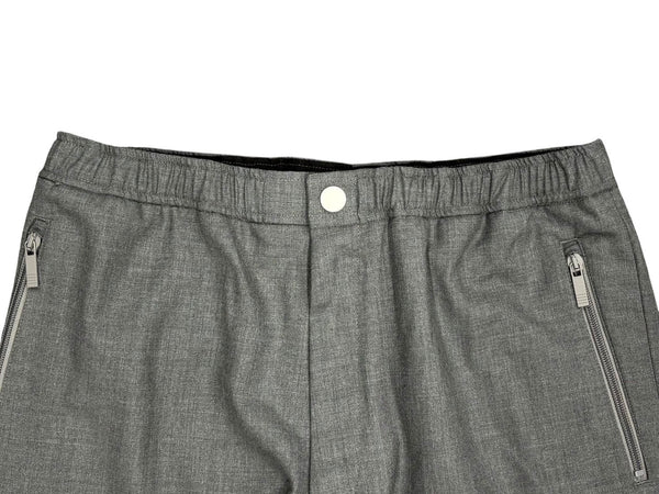 THOM BROWNE トムブラウン ストライプ スラックス MTT012A-00626035 イージーウェスト グレー サイズ4 美品 中古 4b006907