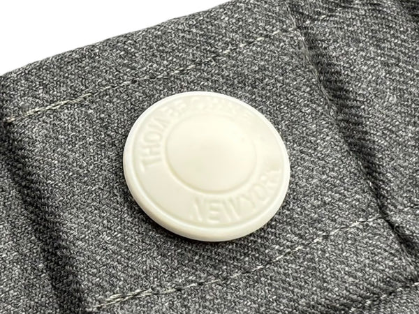 THOM BROWNE トムブラウン ストライプ スラックス MTT012A-00626035 イージーウェスト グレー サイズ4 美品 中古 4b006907