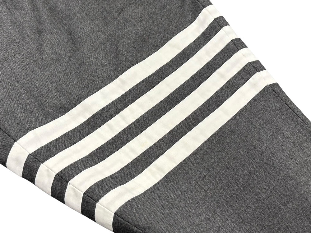THOM BROWNE Striped Slacks MTT012A-00626035 Easy West Gray Size 4 Good Condition Used 4b006907