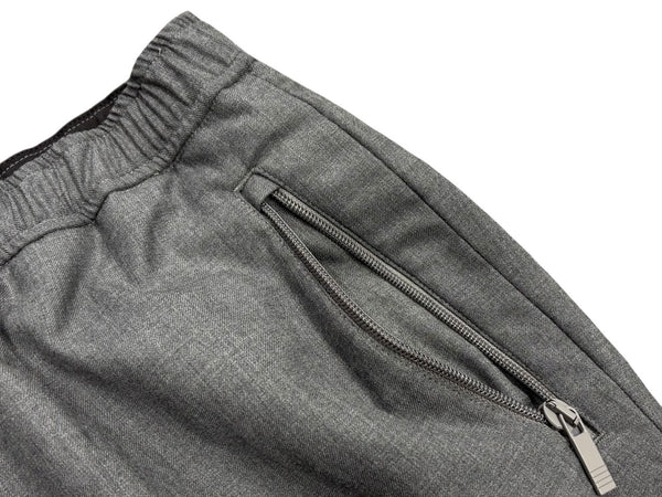 THOM BROWNE トムブラウン ストライプ スラックス MTT012A-00626035 イージーウェスト グレー サイズ4 美品 中古 4b006907