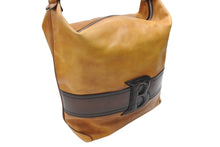 画像をギャラリービューアに読み込む, Berluti ベルルッティ カリグラフティBロゴショルダーバッグ ブラウン レザー シルバー金具 美品 中古 4b006908