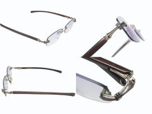 画像をギャラリービューアに読み込む, CHROME HEARTS クロムハーツ LIVING PROOF III EBONY WOOD メガネ ダークブラウン 度入り ウッド シルバー925 シルバー金具 良品 中古 4b006915