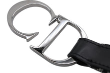 Load image into Gallery viewer, 極美品 CHRISTIANDIOR クリスチャンディオール ベルト トロッターライン CDロゴ R10093 ネイビー グレー サイズ75 中古 4b006916