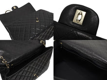 画像をギャラリービューアに読み込む, 未使用 2025年 CHANEL シャネル AS4661 ジャンボ マトラッセ デカマトラッセ ショルダーバッグ ブラック 中古 4b006919