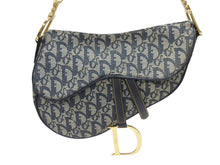 Load image into Gallery viewer, Christian Dior クリスチャンディオール サドルバッグ ワンショルダーバッグ トロッター ネイビー ガリアーノ期 美品 中古 4b006923