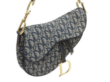 Load image into Gallery viewer, Christian Dior クリスチャンディオール サドルバッグ ワンショルダーバッグ トロッター ネイビー ガリアーノ期 美品 中古 4b006923