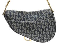 Load image into Gallery viewer, Christian Dior クリスチャンディオール サドルバッグ ワンショルダーバッグ トロッター ネイビー ガリアーノ期 美品 中古 4b006923