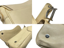 Load image into Gallery viewer, 極美品 Christian Dior クリスチャンディオール サドルワンショルダーバッグ 01-RU-0055 ベージュ系 ロゴ金具 シルバー金具 中古 4b006924