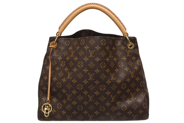 新品同様 LOUIS VUITTON ルイヴィトン アーツィーMM ショルダーバッグ M40249 モノグラム PVC レザー ゴールド金具 中古 4b006927