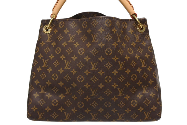 新品同様 LOUIS VUITTON ルイヴィトン アーツィーMM ショルダーバッグ M40249 モノグラム PVC レザー ゴールド金具 中古 4b006927