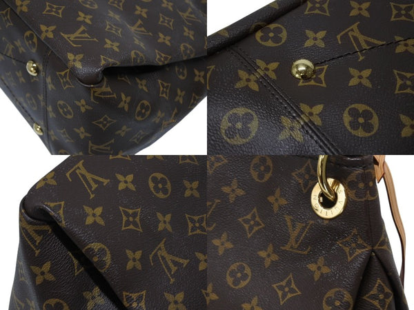 新品同様 LOUIS VUITTON ルイヴィトン アーツィーMM ショルダーバッグ M40249 モノグラム PVC レザー ゴールド金具 中古 4b006927
