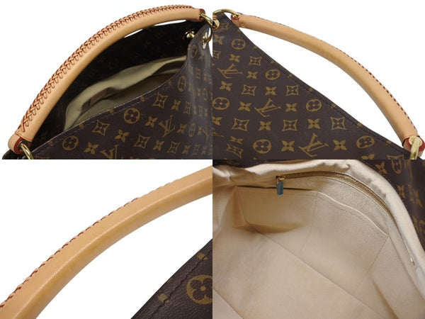 新品同様 LOUIS VUITTON ルイヴィトン アーツィーMM ショルダーバッグ M40249 モノグラム PVC レザー ゴールド金具 中古 4b006927