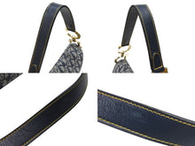 画像をギャラリービューアに読み込む, 極美品 Christian Dior クリスチャンディオール サドルバッグ ワンショルダーバッグ トロッター ネイビー ガリアーノ期 中古 4b006929