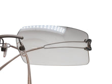 画像をギャラリービューアに読み込む, 極美品 CHANEL シャネル リムレス サングラス アイウェア 4051-B ココマーク ラインストーン シルバー グレー 中古 4b006933