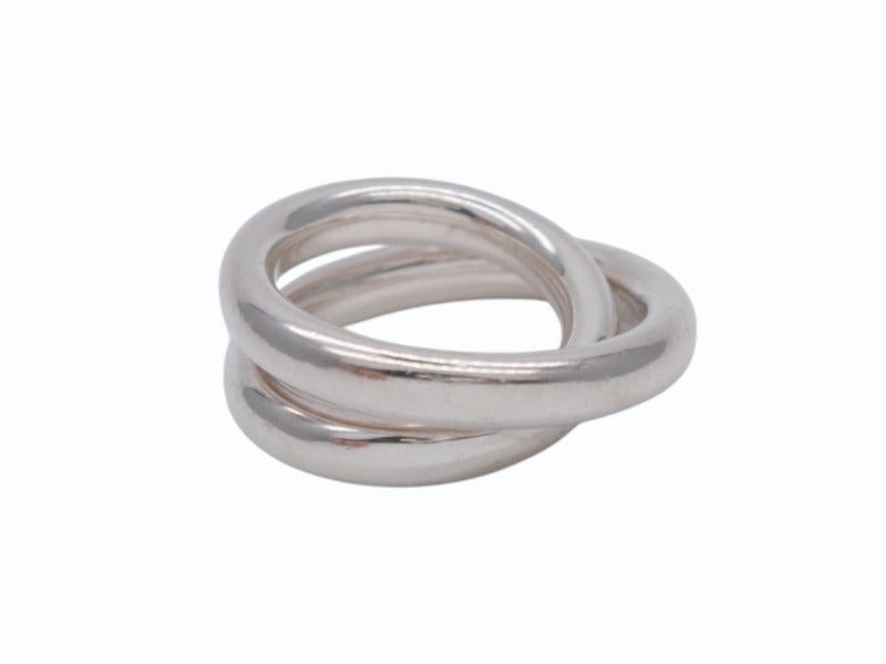 HERMES エルメス Vertige Ring ヴェルティージュ リング 指輪 重量約16.0g サイズ51 11号 Ag925刻印 シルバー925 美品 中古 4b006935