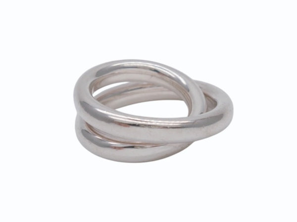 HERMES エルメス Vertige Ring ヴェルティージュ リング 指輪 重量約16.0g サイズ51 11号 Ag925刻印 シルバー925 美品 中古 4b006935