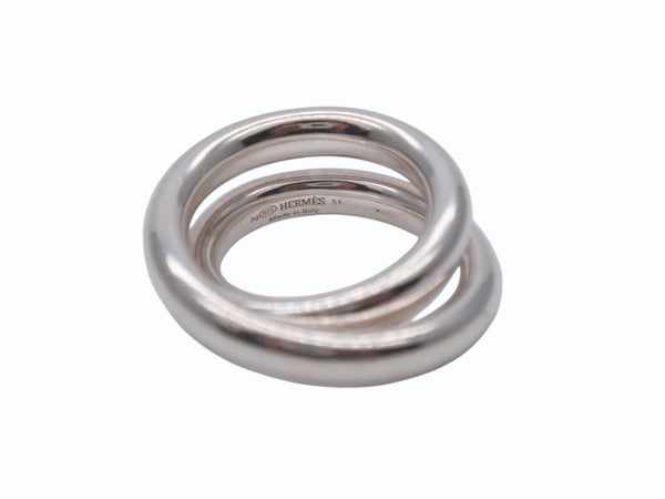 HERMES エルメス Vertige Ring ヴェルティージュ リング 指輪 重量約16.0g サイズ51 11号 Ag925刻印 シルバー925 美品 中古 4b006935