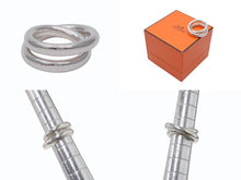 画像をギャラリービューアに読み込む, HERMES エルメス Vertige Ring ヴェルティージュ リング 指輪 重量約16.0g サイズ51 11号 Ag925刻印 シルバー925 美品 中古 4b006935