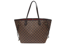 画像をギャラリービューアに読み込む, 極美品 LOUIS VUITTON ルイヴィトン ネヴァーフル MM トートバッグ N41358 ダミエ キャンバス ブラウン ゴールド金具 中古 4b006836