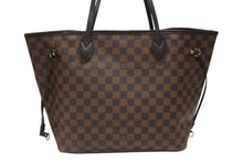 画像をギャラリービューアに読み込む, 極美品 LOUIS VUITTON ルイヴィトン ネヴァーフル MM トートバッグ N41358 ダミエ キャンバス ブラウン ゴールド金具 中古 4b006836