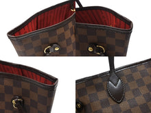 画像をギャラリービューアに読み込む, 極美品 LOUIS VUITTON ルイヴィトン ネヴァーフル MM トートバッグ N41358 ダミエ キャンバス ブラウン ゴールド金具 中古 4b006836