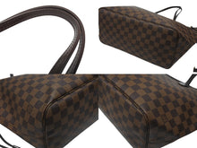 画像をギャラリービューアに読み込む, 極美品 LOUIS VUITTON ルイヴィトン ネヴァーフル MM トートバッグ N41358 ダミエ キャンバス ブラウン ゴールド金具 中古 4b006836