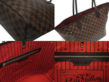 画像をギャラリービューアに読み込む, 極美品 LOUIS VUITTON ルイヴィトン ネヴァーフル MM トートバッグ N41358 ダミエ キャンバス ブラウン ゴールド金具 中古 4b006836