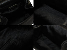 画像をギャラリービューアに読み込む, PRADA プラダ 97FW ループ ワンショルダーバッグ レザー ブラック アーカイブ トライアングルロゴ金具 シルバー金具 美品 中古 4b006940