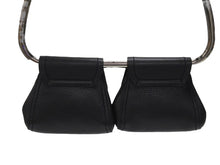 画像をギャラリービューアに読み込む, PRADA プラダ 97FW ループ ワンショルダーバッグ レザー ブラック アーカイブ トライアングルロゴ金具 シルバー金具 美品 中古 4b006940