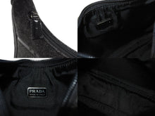 画像をギャラリービューアに読み込む, 極美品 PRADA プラダ プラダスポーツ ワンショルダーバッグ ウール ナイロンキャンバス チャコール ブラック シルバー金具 中古 4b006942