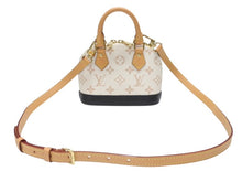 Load image into Gallery viewer, 極美品 LOUIS VUITTON ルイヴィトン ナノ アルマ 2WAYバッグ M46895 モノグラム デュンヌキャンバス ホワイト ブラック ベージュ 中古 4b006950
