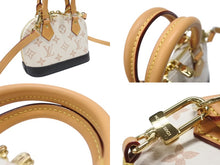 Load image into Gallery viewer, 極美品 LOUIS VUITTON ルイヴィトン ナノ アルマ 2WAYバッグ M46895 モノグラム デュンヌキャンバス ホワイト ブラック ベージュ 中古 4b006950