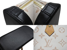 Load image into Gallery viewer, 極美品 LOUIS VUITTON ルイヴィトン ナノ アルマ 2WAYバッグ M46895 モノグラム デュンヌキャンバス ホワイト ブラック ベージュ 中古 4b006950