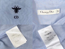 画像をギャラリービューアに読み込む, Christian Dior クリスチャンディオール 長袖ワンピース 7H21509L1356 サイズ34 ブルー コットン 美品 中古 4b006453