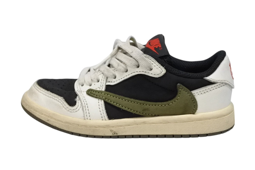 NIKE Travis Scott Air Jordan 1 Low OG Medium Olive Kids Size 11C Good Used 4b006962