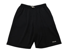 画像をギャラリービューアに読み込む, 極美品 CELINE セリーヌ ショーツ ショートパンツ 2Z144121O サイズL ブラック ポリエステル ロゴプリント 中古 4b006963
