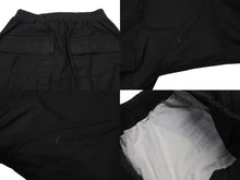 画像をギャラリービューアに読み込む, Rick Owens リックオウエンス パンツ CARGO LONG PANTS RU01D3379 LIDO期 24SS コットン ポリウレタン ブラック サイズ48 美品 中古 4b006964