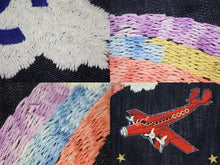 画像をギャラリービューアに読み込む, CHANEL シャネル チェーントートバッグ A31932 10番台 夜間飛行 刺繍 ココマーク デニム エンブロイダリー 美品 中古 4b006965